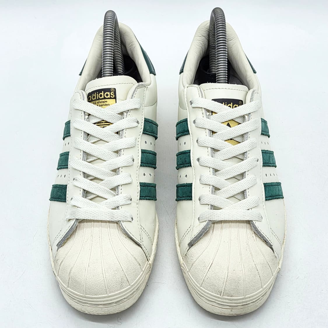 아디다스 슈퍼스타 80s 빈티지 디럭스 흰/초 (245) 상품이미지4