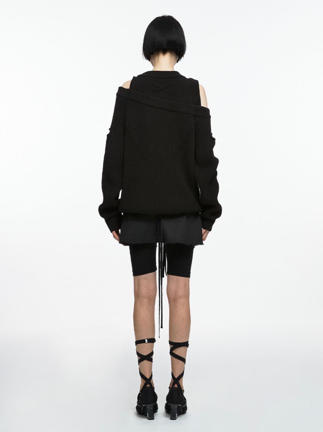 ASYMMETRIC LAYERED KNIT (UNISEX) 2 size 상품이미지3