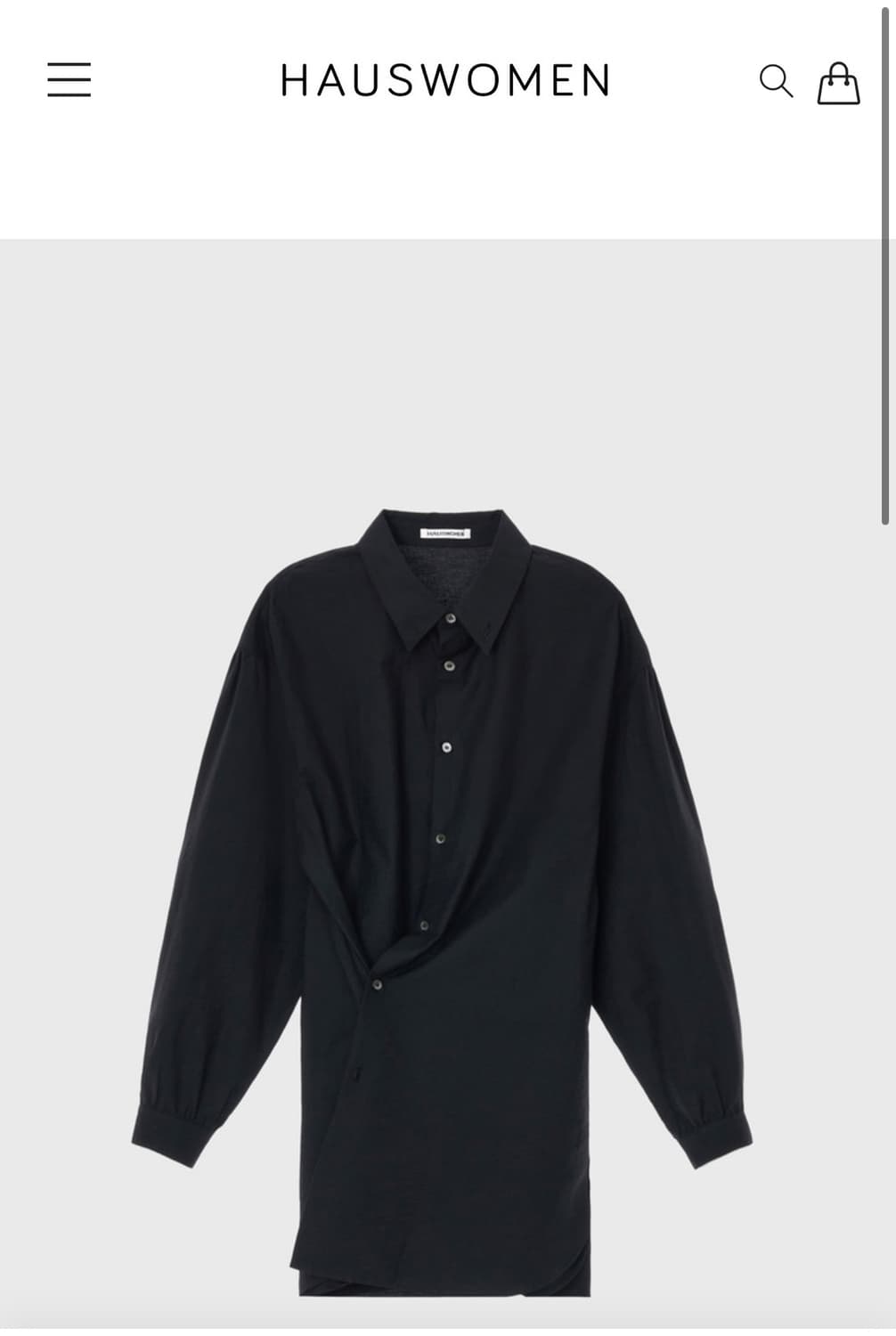 Hauswomen 하우스우먼 2way 셔츠 (새상품) 상품이미지4