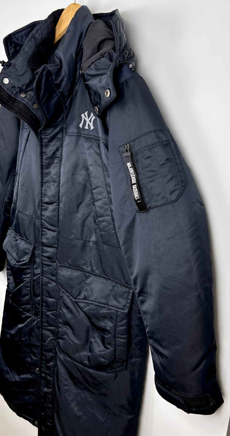 MLB 뉴욕 양키스 덕다운 후드 롱패딩 상품이미지3