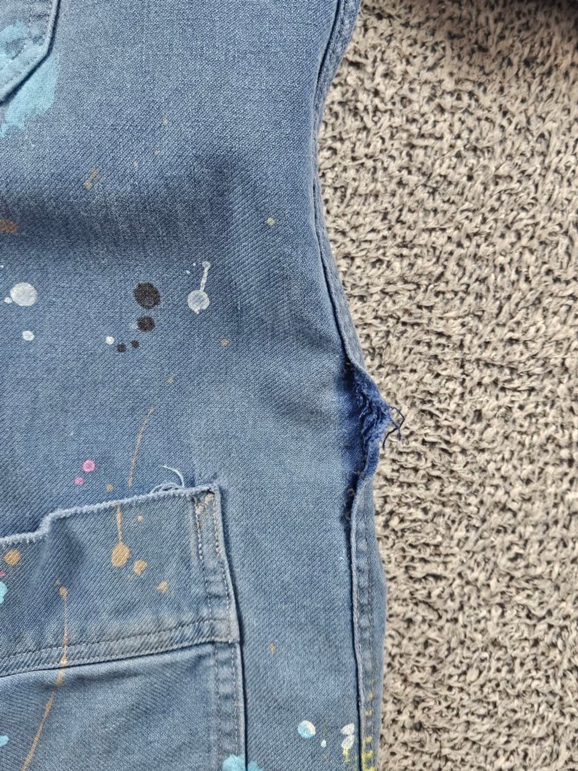 3포켓 페인티드 프렌치 워크 자켓 ( M추정 ) / 11260 상품이미지7