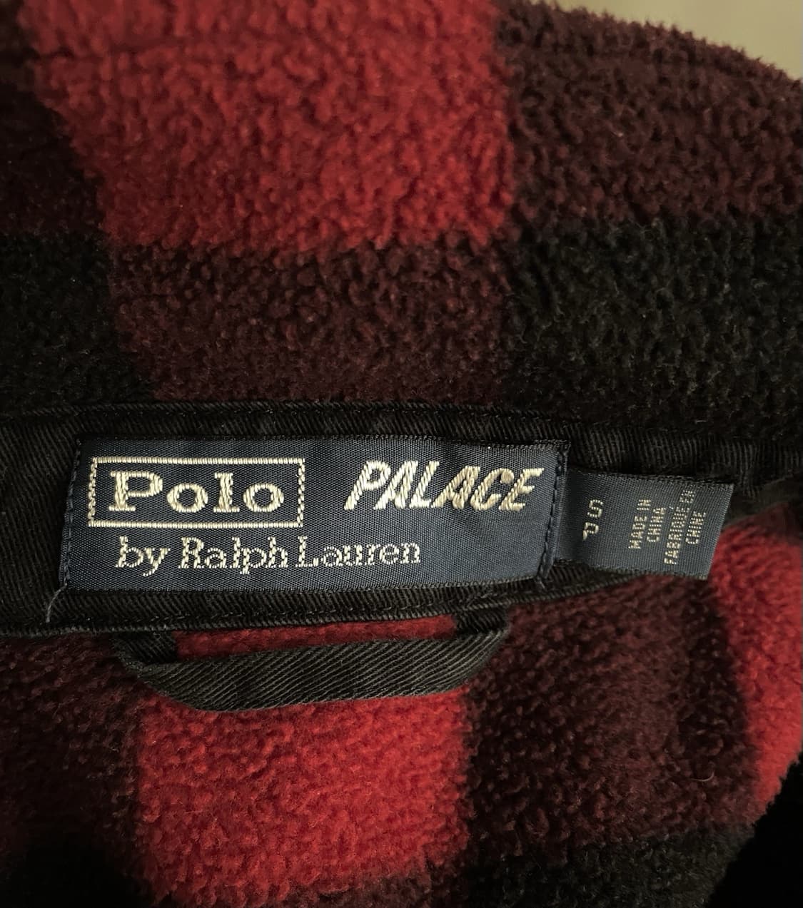 팔라스 x 폴로 체크 플리스 자켓 레드 상품이미지6