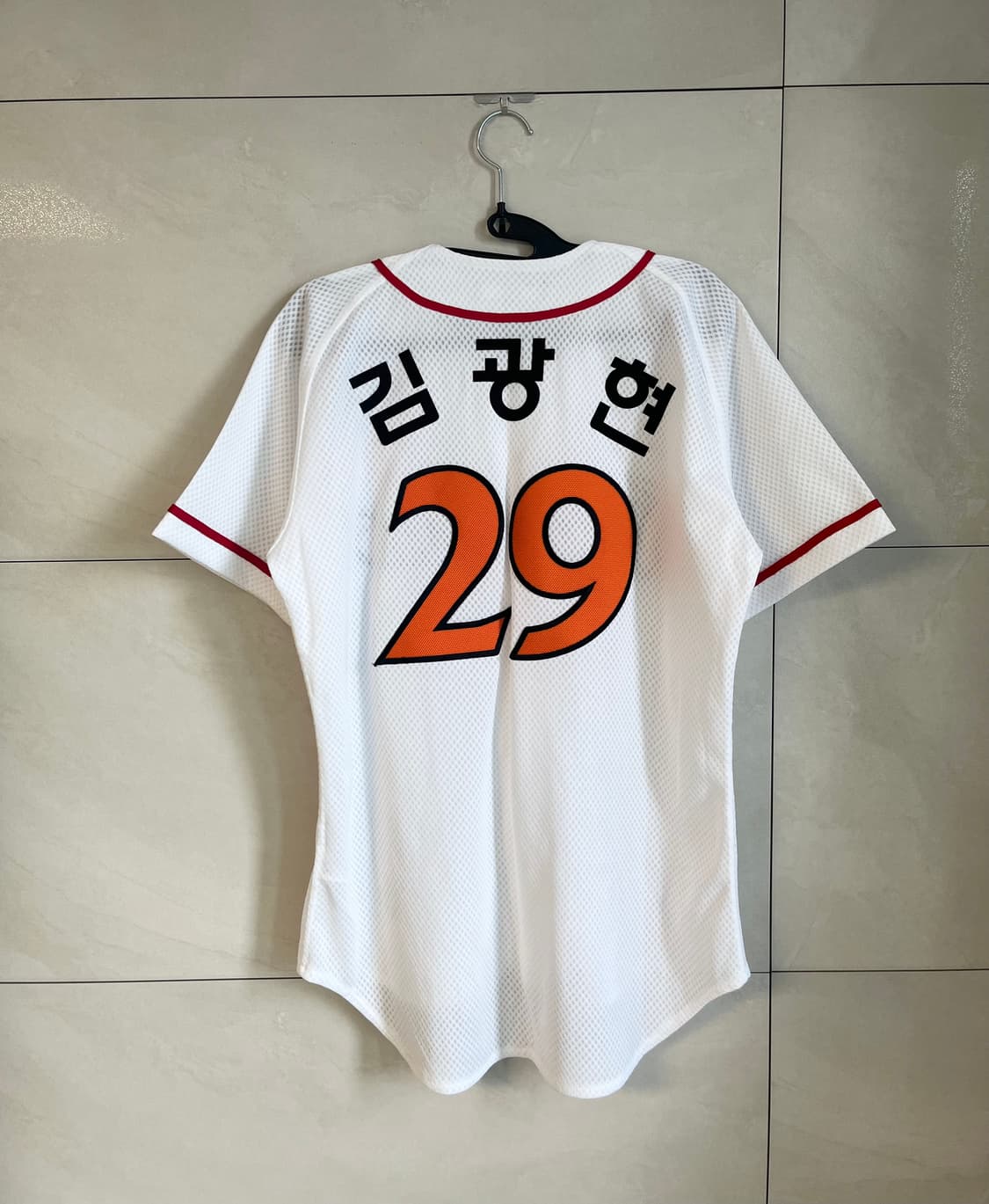 SK와이번스 (현)쓱랜더스 김광현 마킹 유니폼 (95 size)  상품이미지1