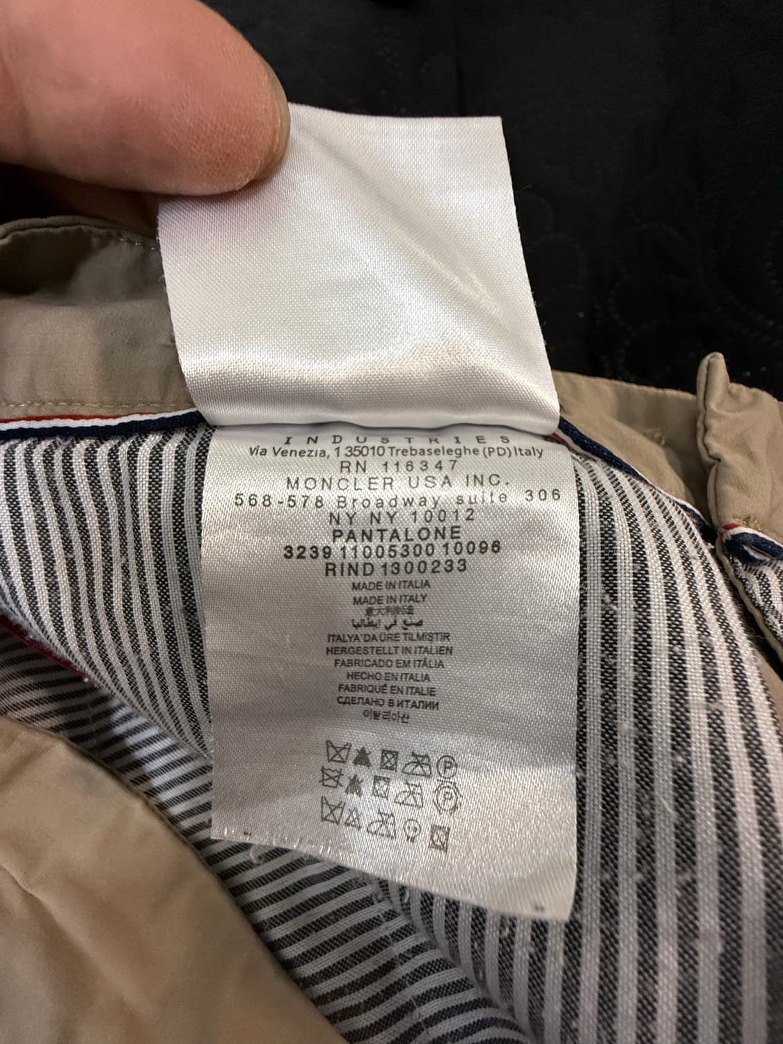 몽클레어 베이지 면바지. (PANTALONE) 정품 (33-34) 상품이미지6