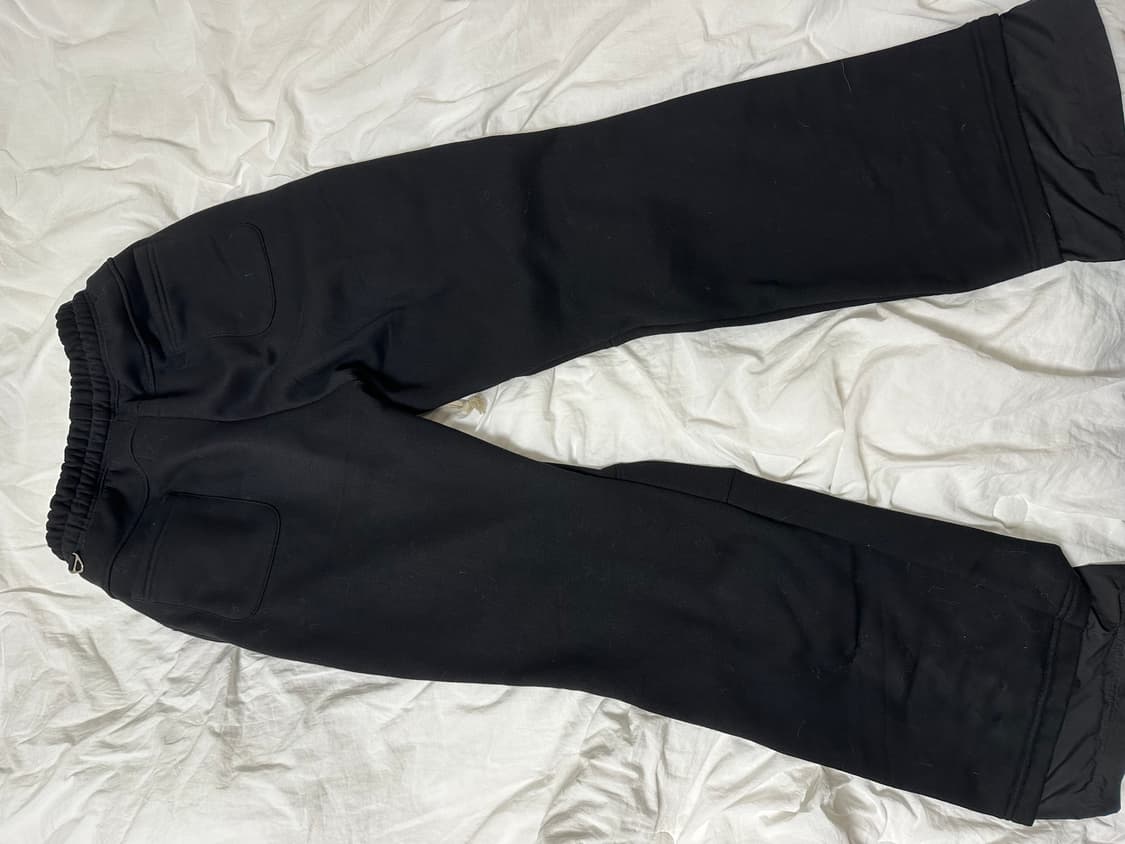 [os] 왑웍스 플레어 레이어드 스웻팬츠 블랙 상품이미지5