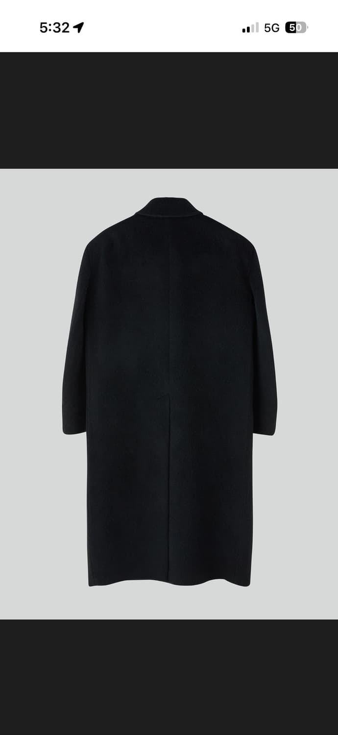 [S] 렉토 라마 울 코트 블랙 상품이미지3