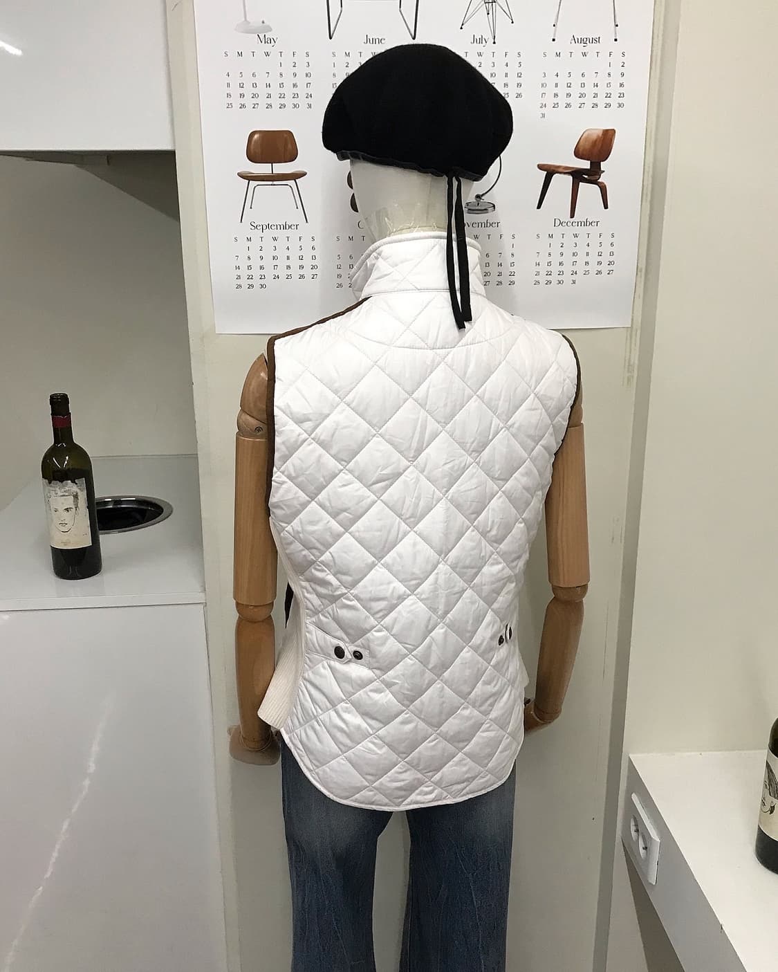 폴로 자수 패치 퀼팅 베스트 자켓 상품이미지10