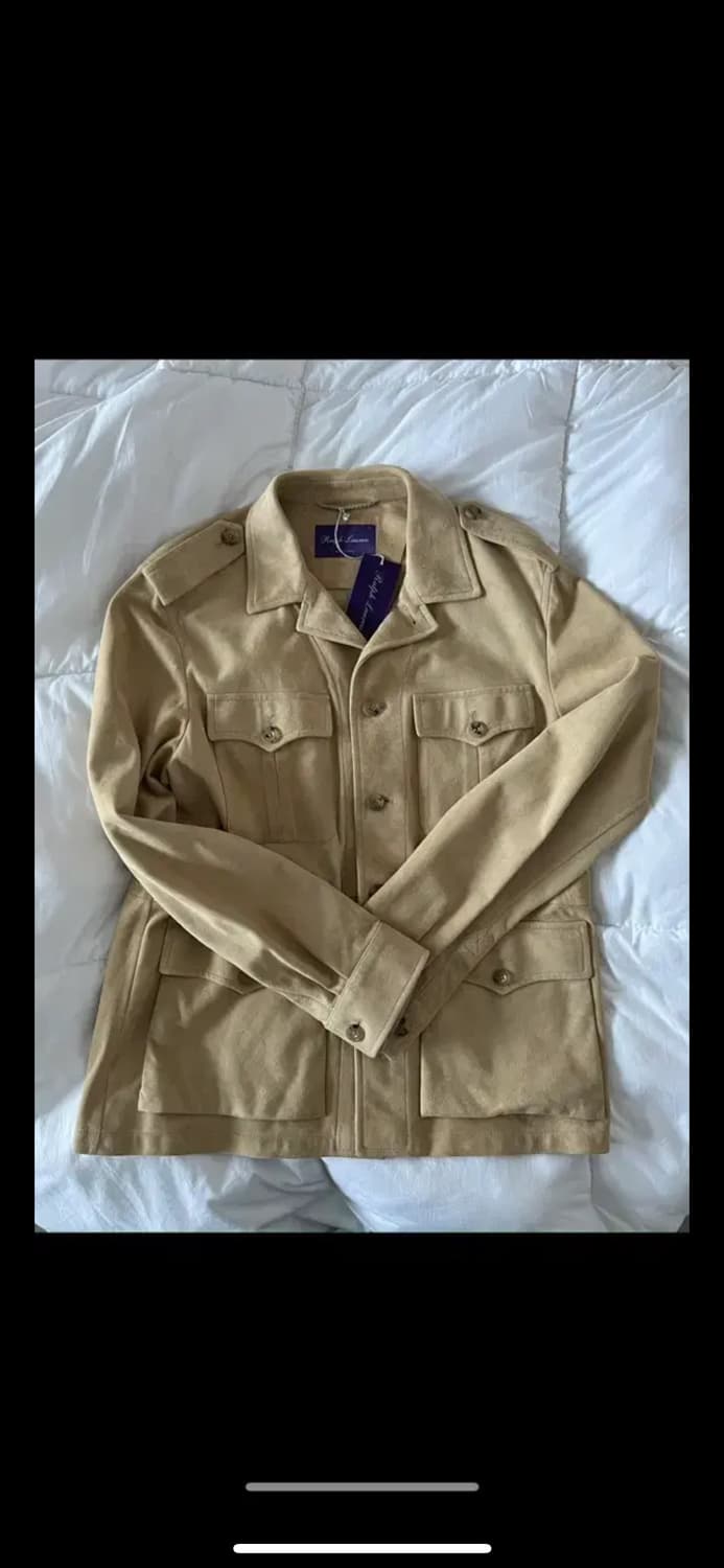 랄프로렌 퍼플라벨 유틸리스 스웨이드자켓 김우빈 착용 상품이미지2