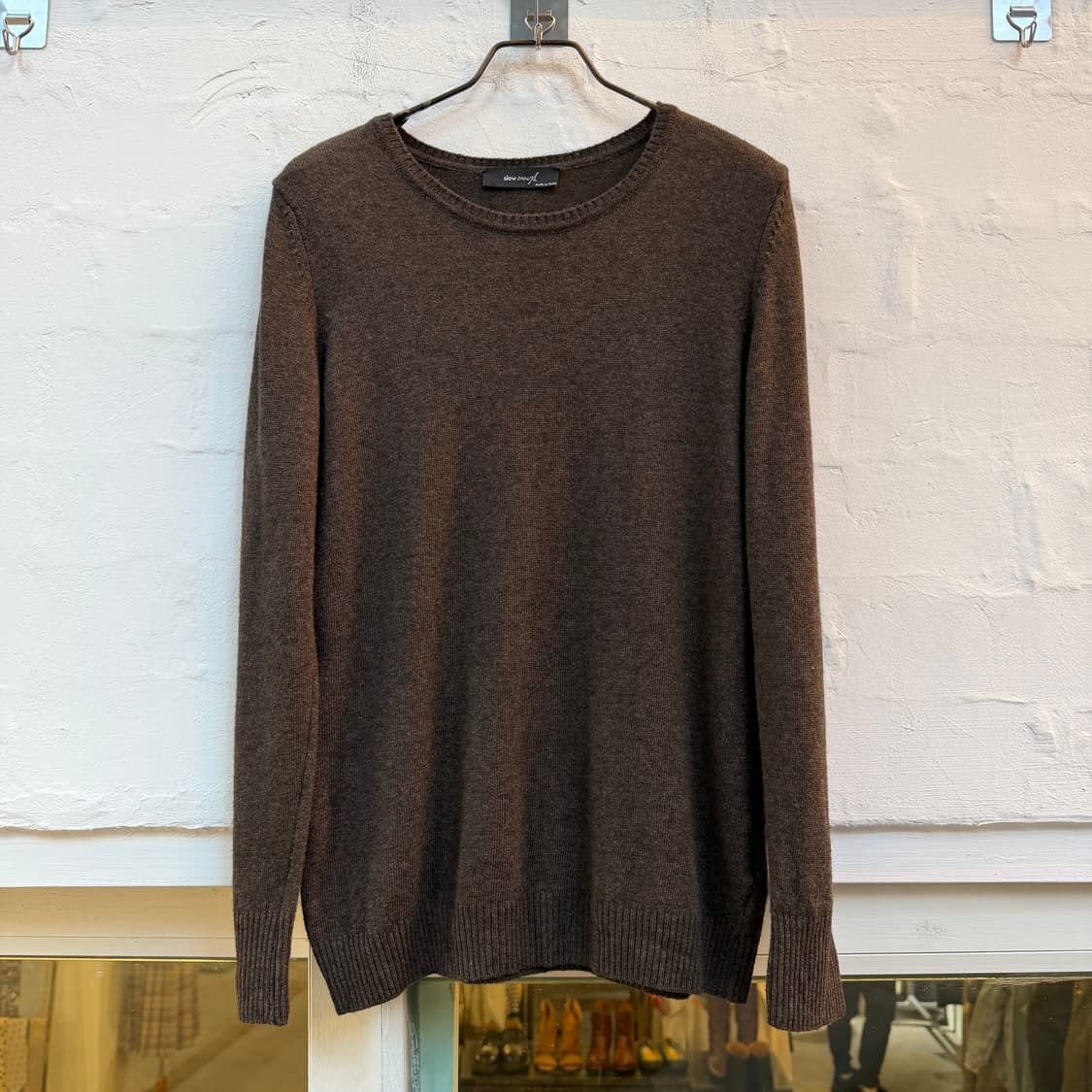 Slow enough 이태리 울 니트 브라운 M 상품이미지1