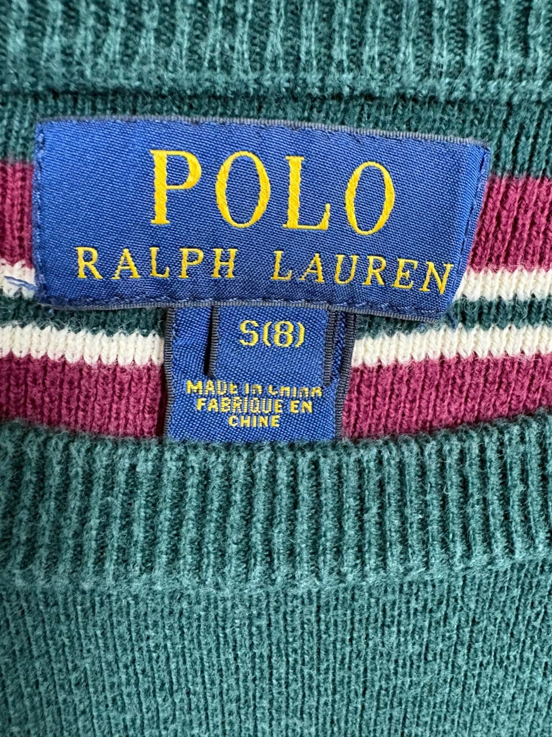 폴로 랄프로렌 스트라이프 니트 그린 상품이미지6