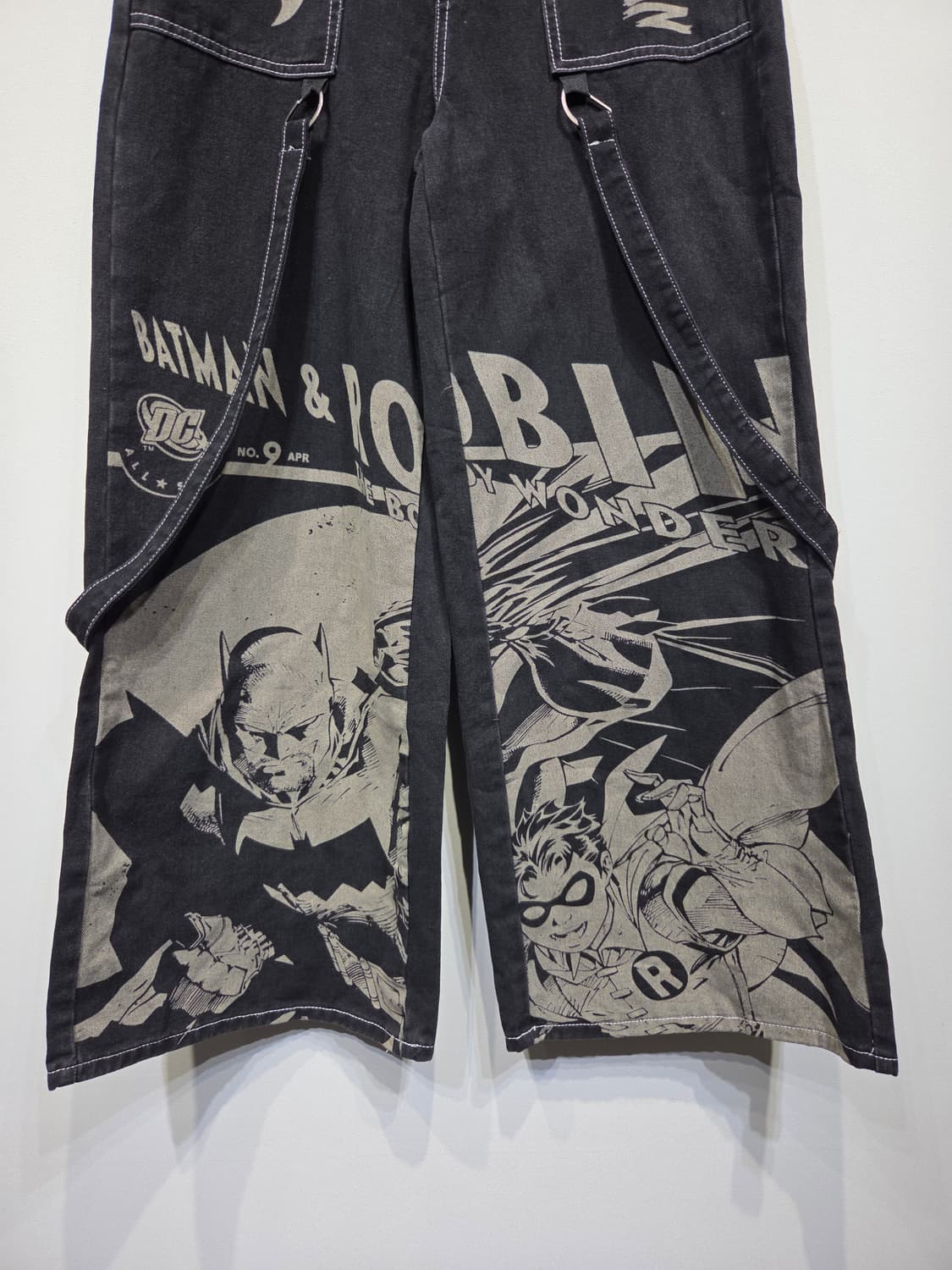 ROMWE 롬위 x 배트맨 콜라보 와이드 데님 팬츠 상품이미지4