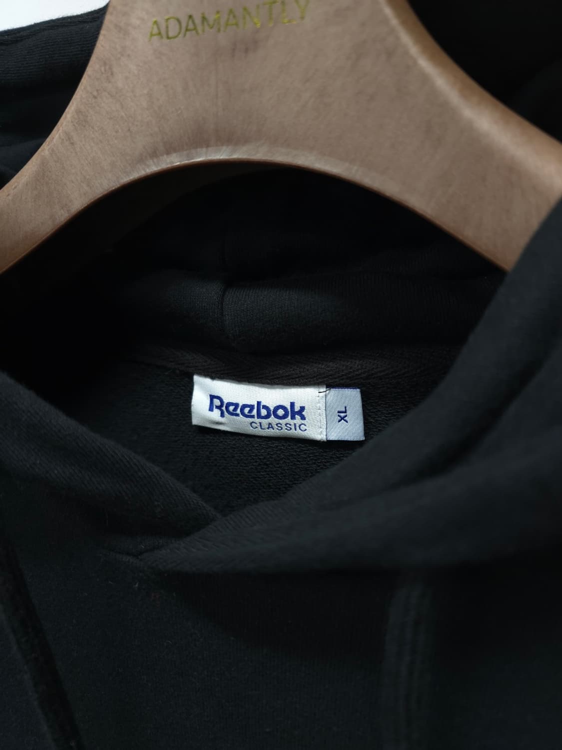 리복(Reebok) 클래식로고 블랙 후드 (105~110) 상품이미지5