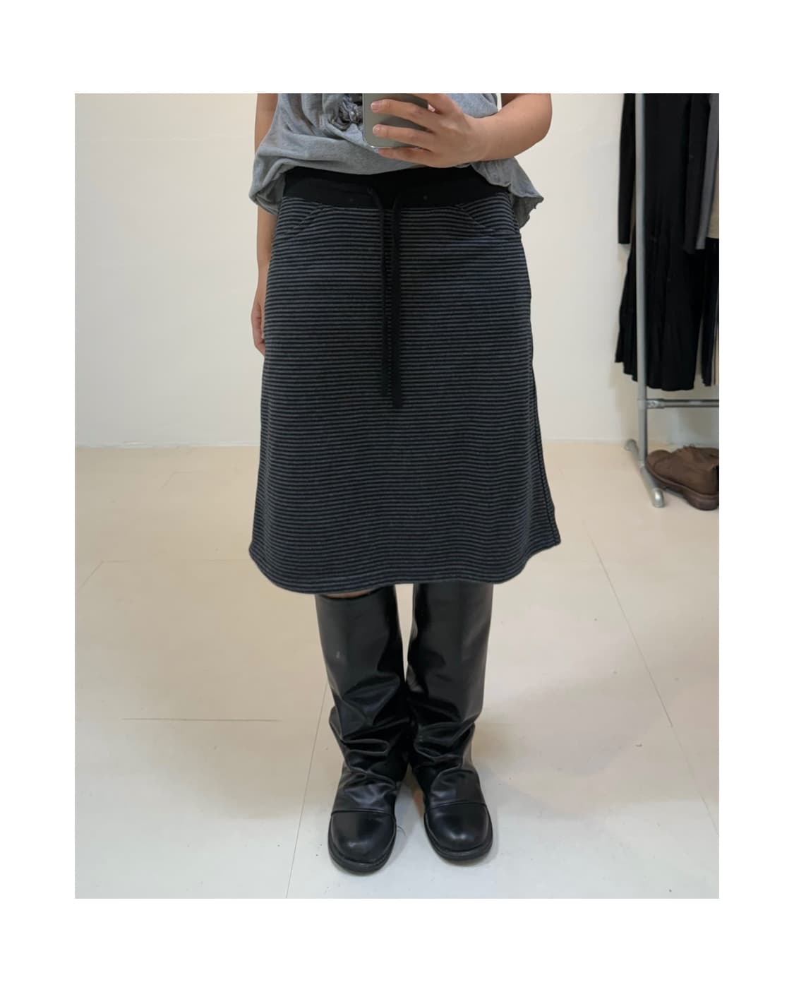 Uniqlo 스트라이프 스커트 상품이미지4