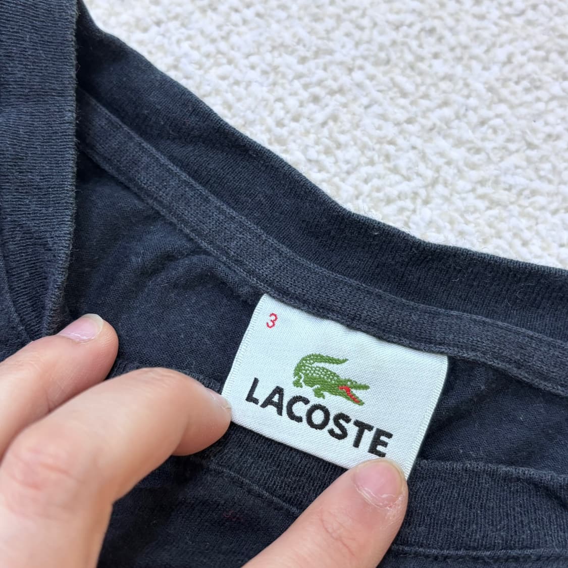 3 라코스테 라운드넥 반팔 티셔츠 0311E 상품이미지3
