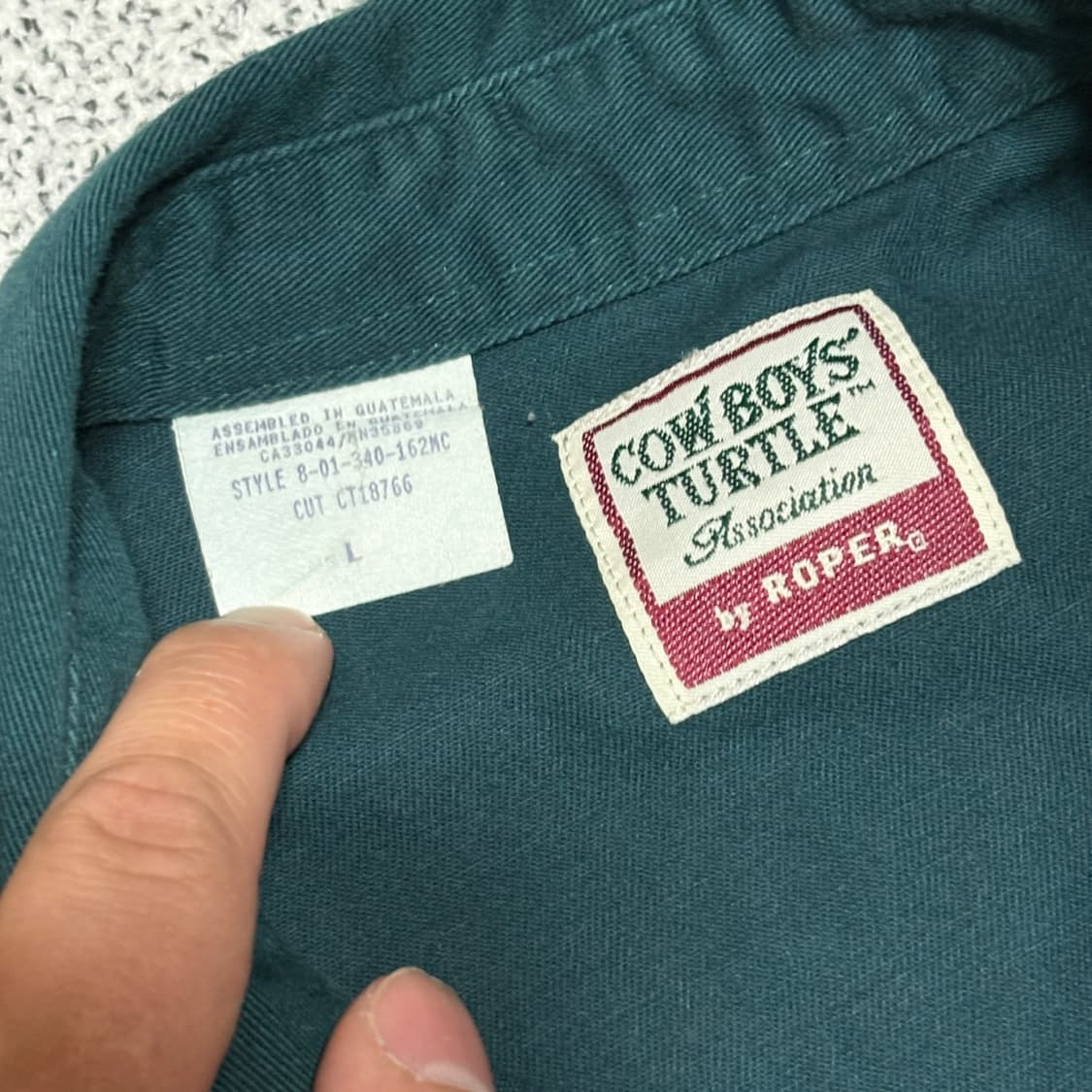 90s 빈티지 W.Roper 웨스턴 셔츠형 자켓 상품이미지4