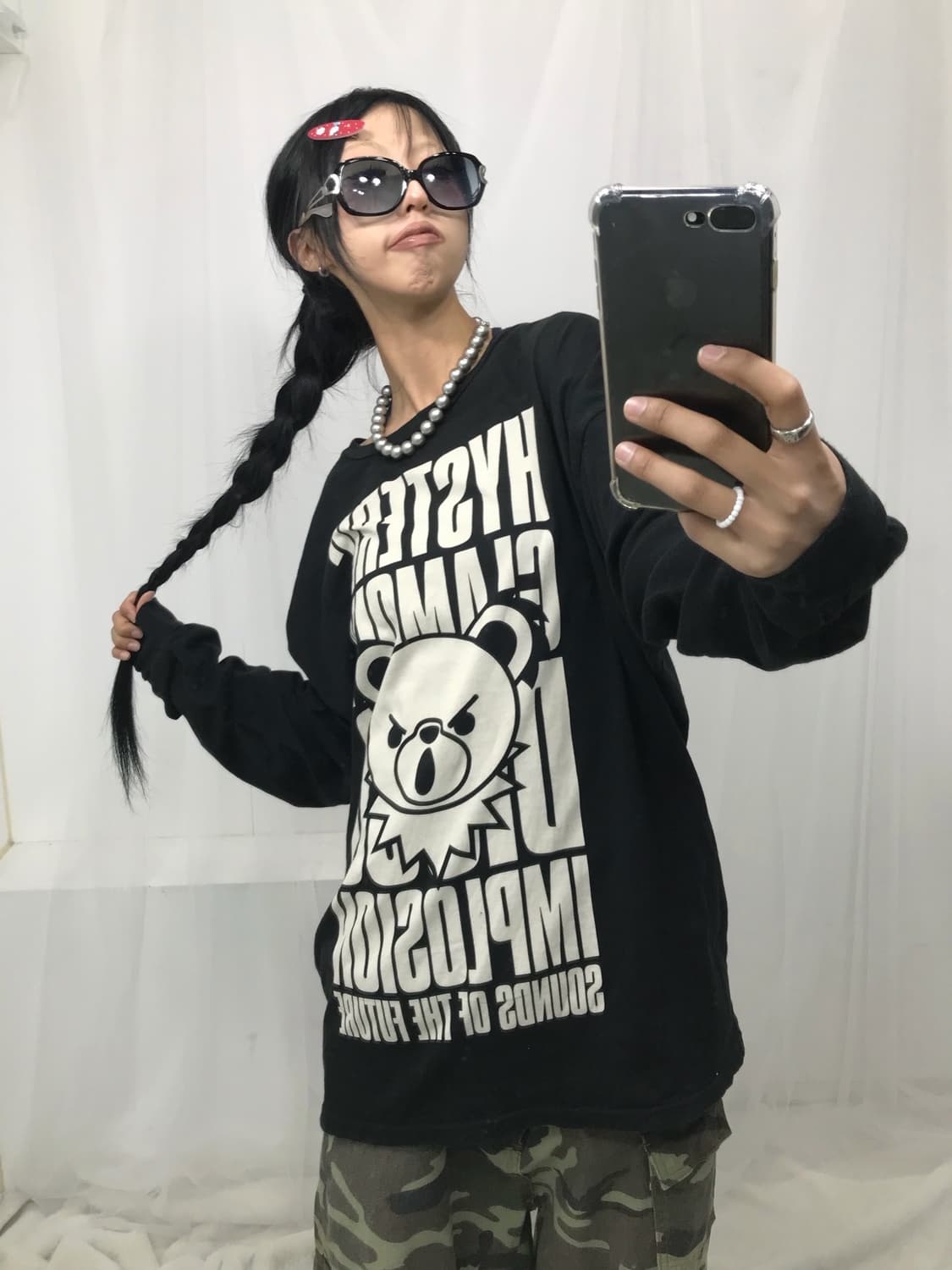 < Hysteric Glamour Fxxk Bear L/S > 상품이미지6