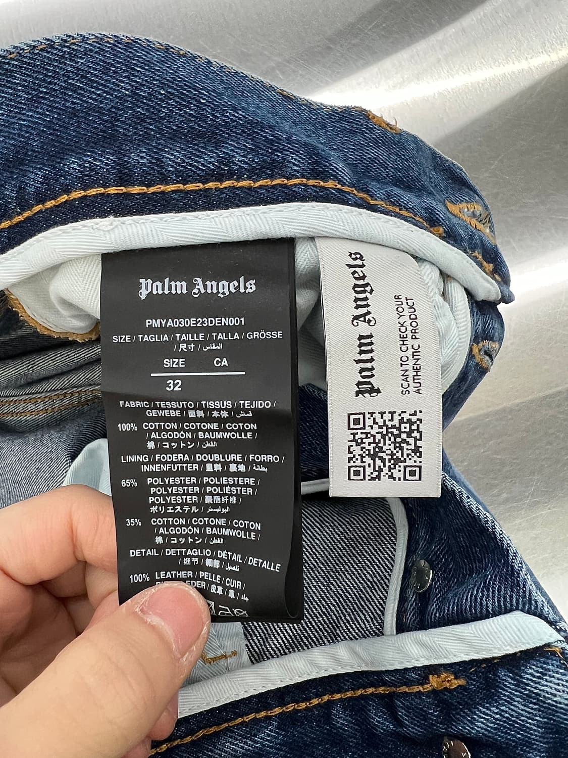 팜엔젤스 23fw 팔미티 올 오버 레이저 팜트리 데님 팬츠 상품이미지8