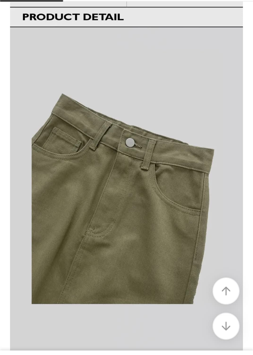 코튼 슬릿 스커트 black 상품이미지5