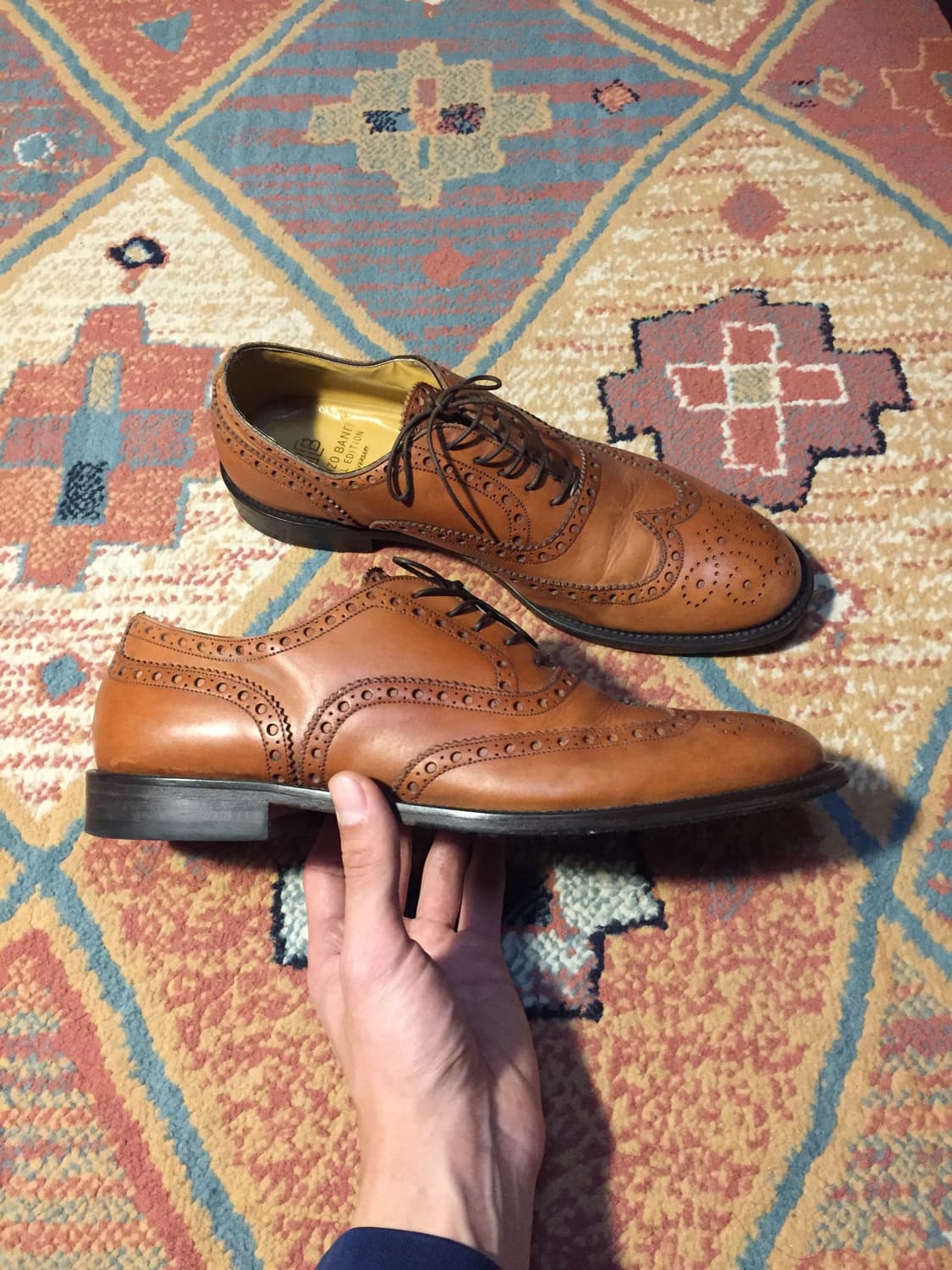 빈티지 이태리 메이드 윙팁  상품이미지2