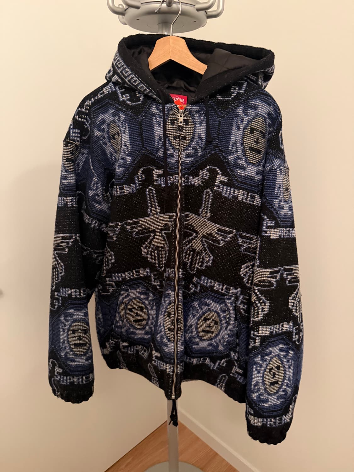 (XL) 22fw 슈프림 우븐 후디드 자켓 상품이미지2