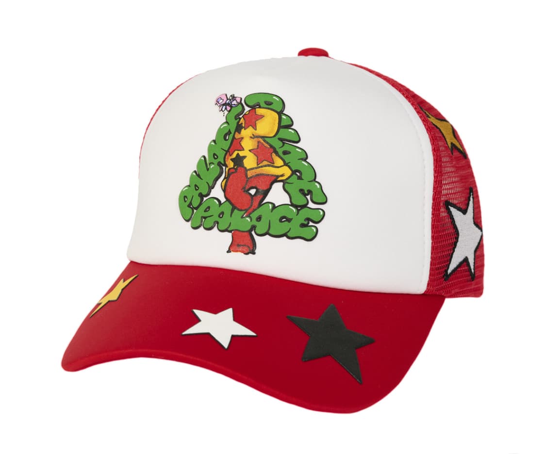 팔라스 Palace 마크 보디 트러커캡 레드 25FW 상품이미지1