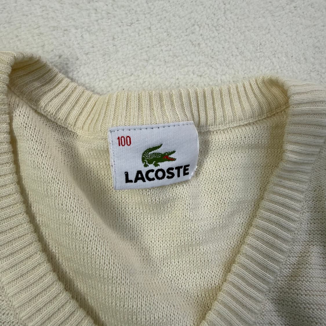100 라코스테 브이넥 니트 베스트 0227T 상품이미지4