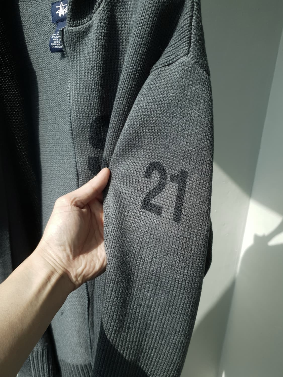 90s,00s Stussy knit hood zipup 상품이미지8