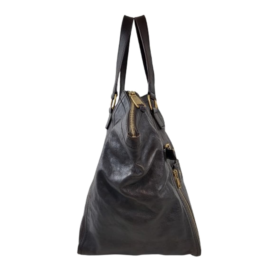 정품 생로랑(입생로랑) 다크브라운가죽 다운타운 백 상품이미지3