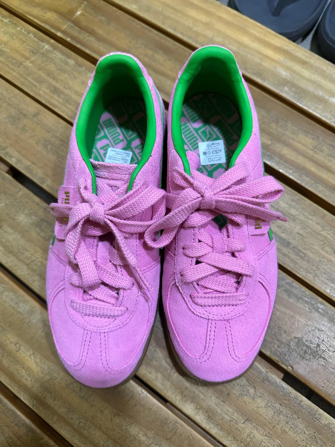 푸마 팔레르모 핑크그린 245 상품이미지1