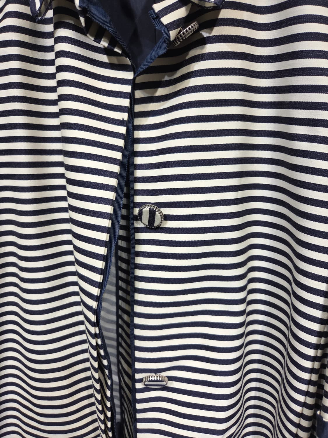 TIME 타임 포스트모던 스트라이프 울 혼방 리본 자켓 상품이미지7