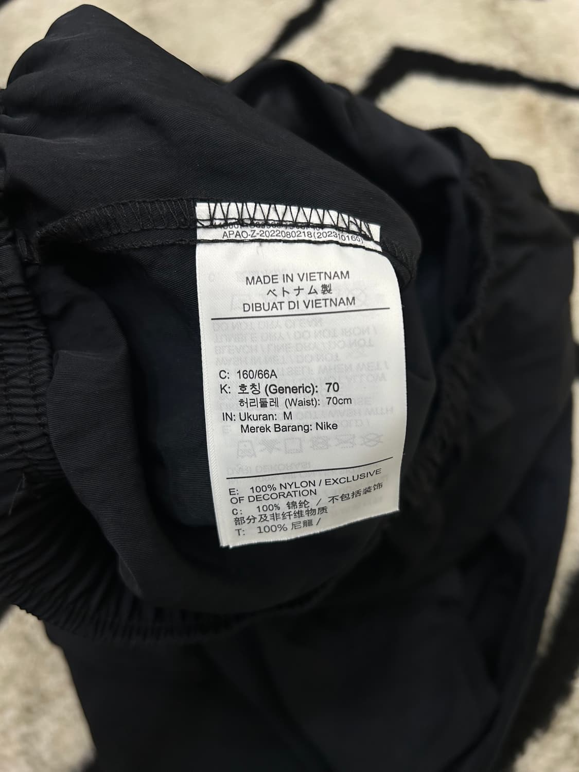 [M]나이키 스우시 와이드 우븐 카고 팬츠/블랙 상품이미지6