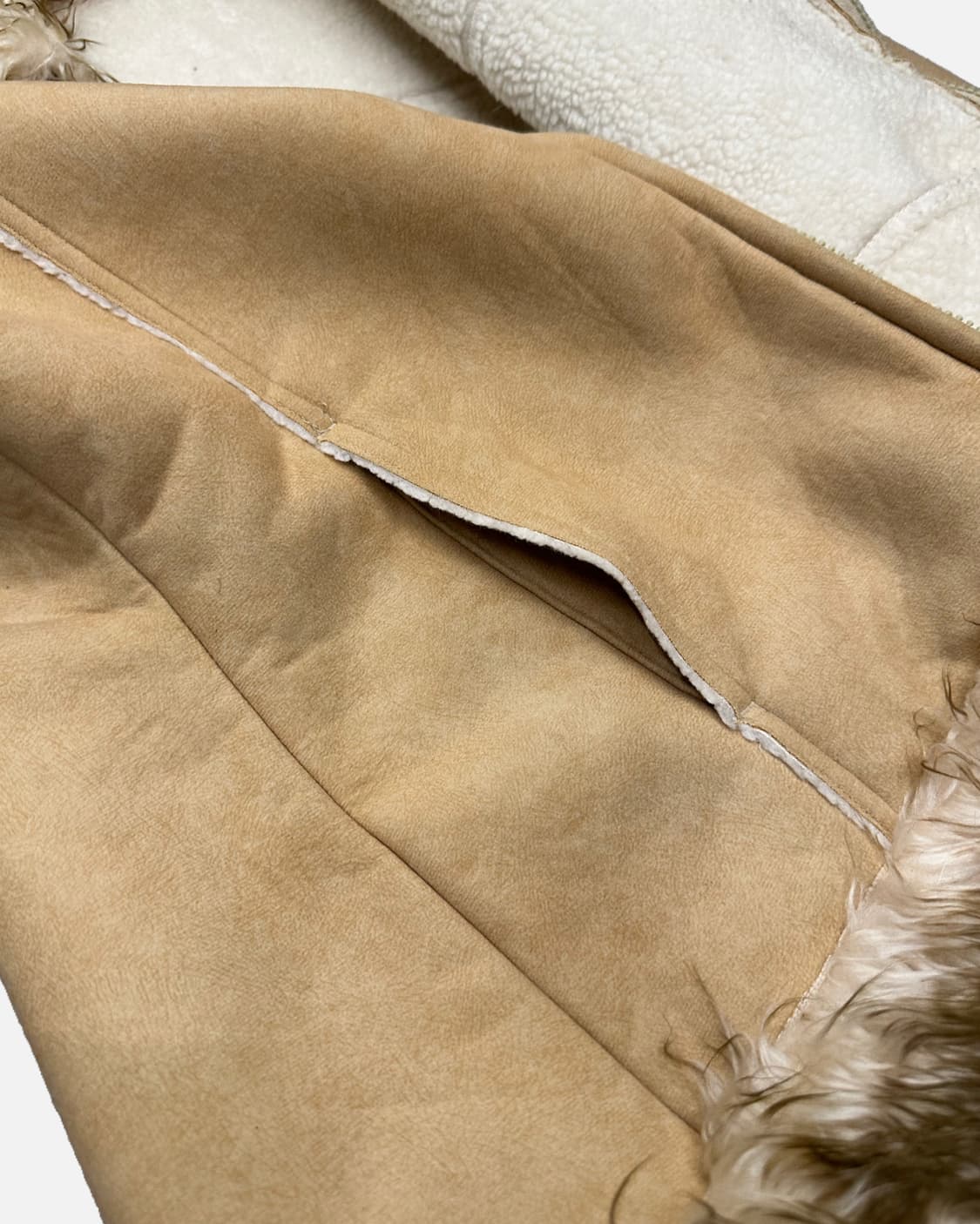 beige fur shearling jacket 상품이미지6