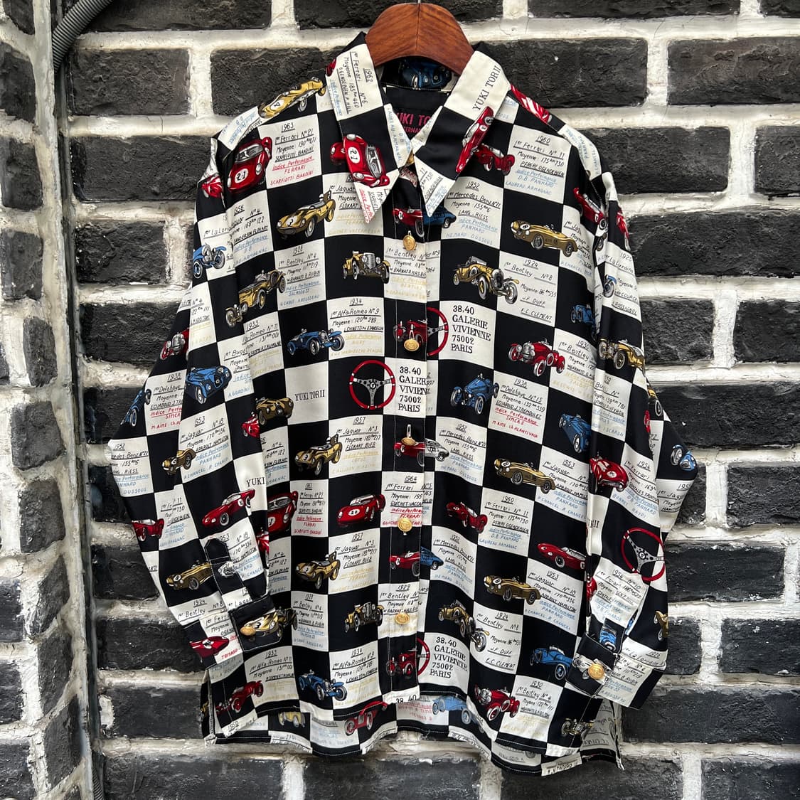 YUKI TORII 클래식카 실크 셔츠 상품이미지1