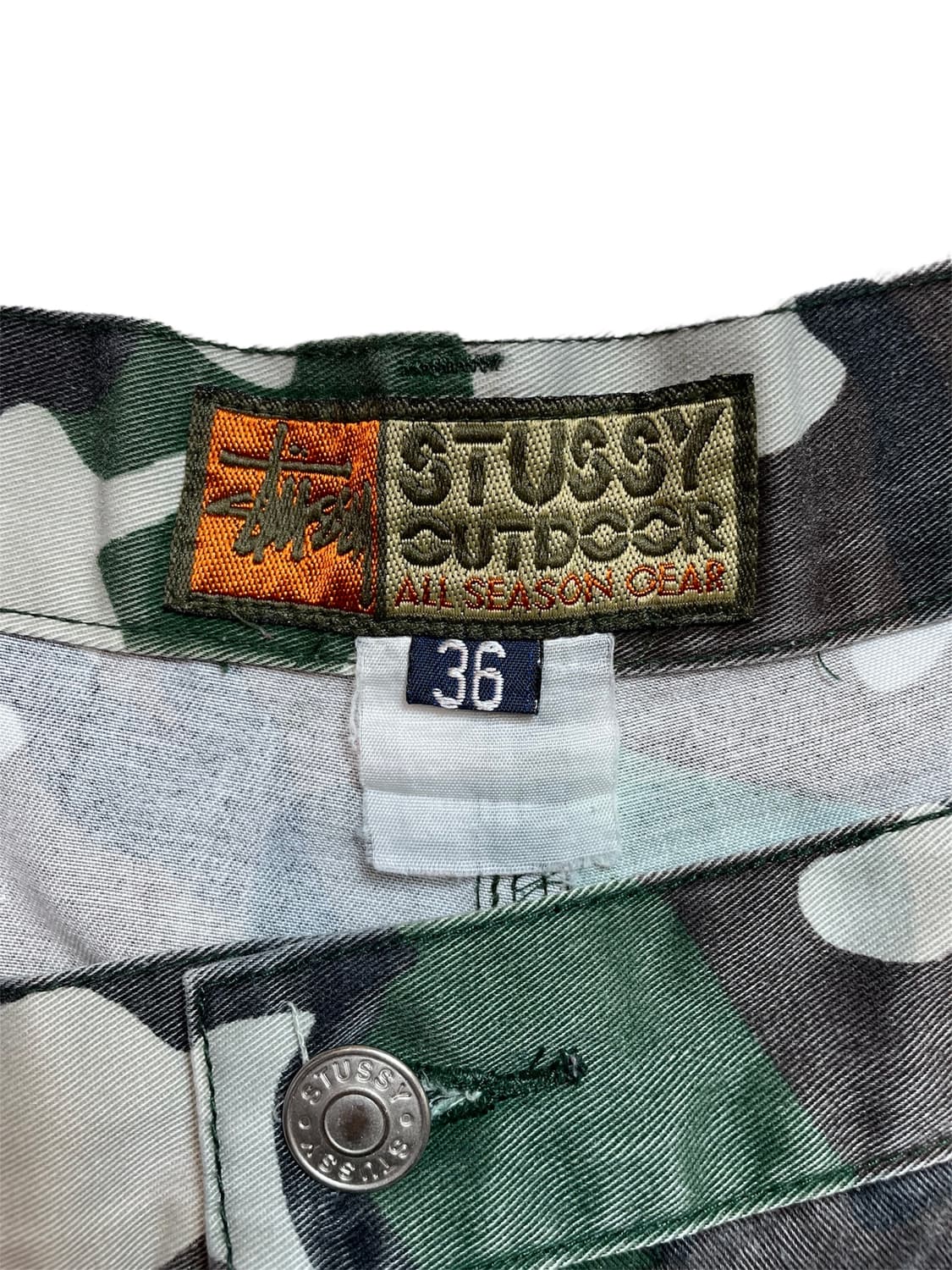 90‘s 스투시 카모패턴 반바지 상품이미지3