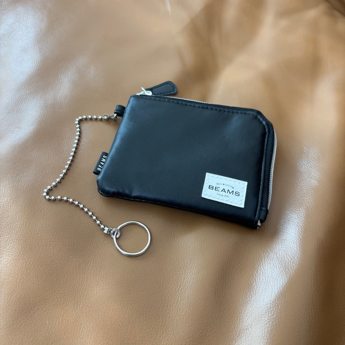 Beams 빔즈 빔스 월렛 지갑 블랙 (스트랩 포함) 상품이미지1