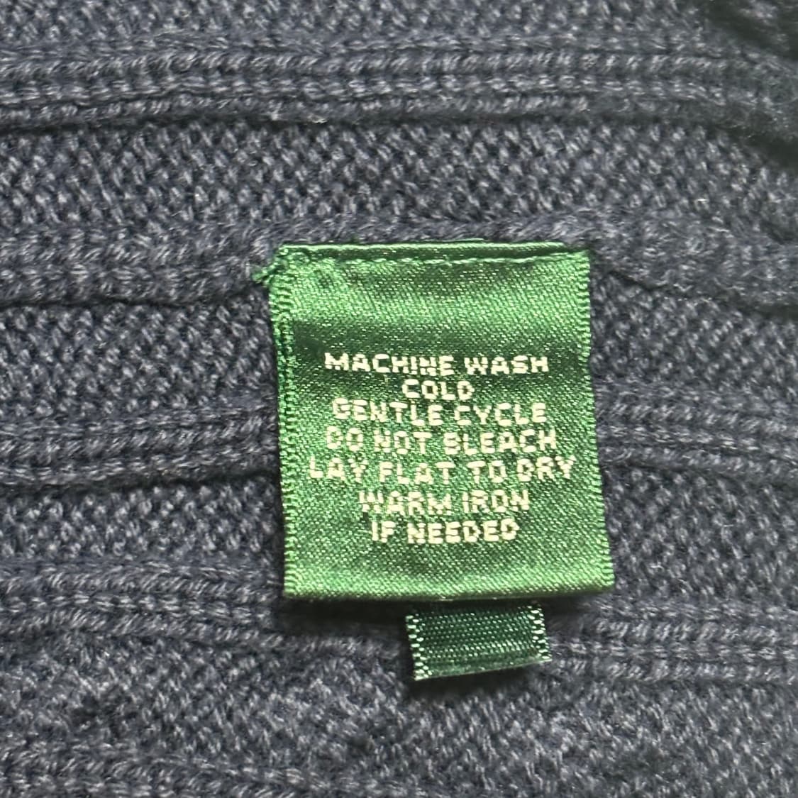 S 랄프로렌 여성용 네이비 케이블 니트 상품이미지5