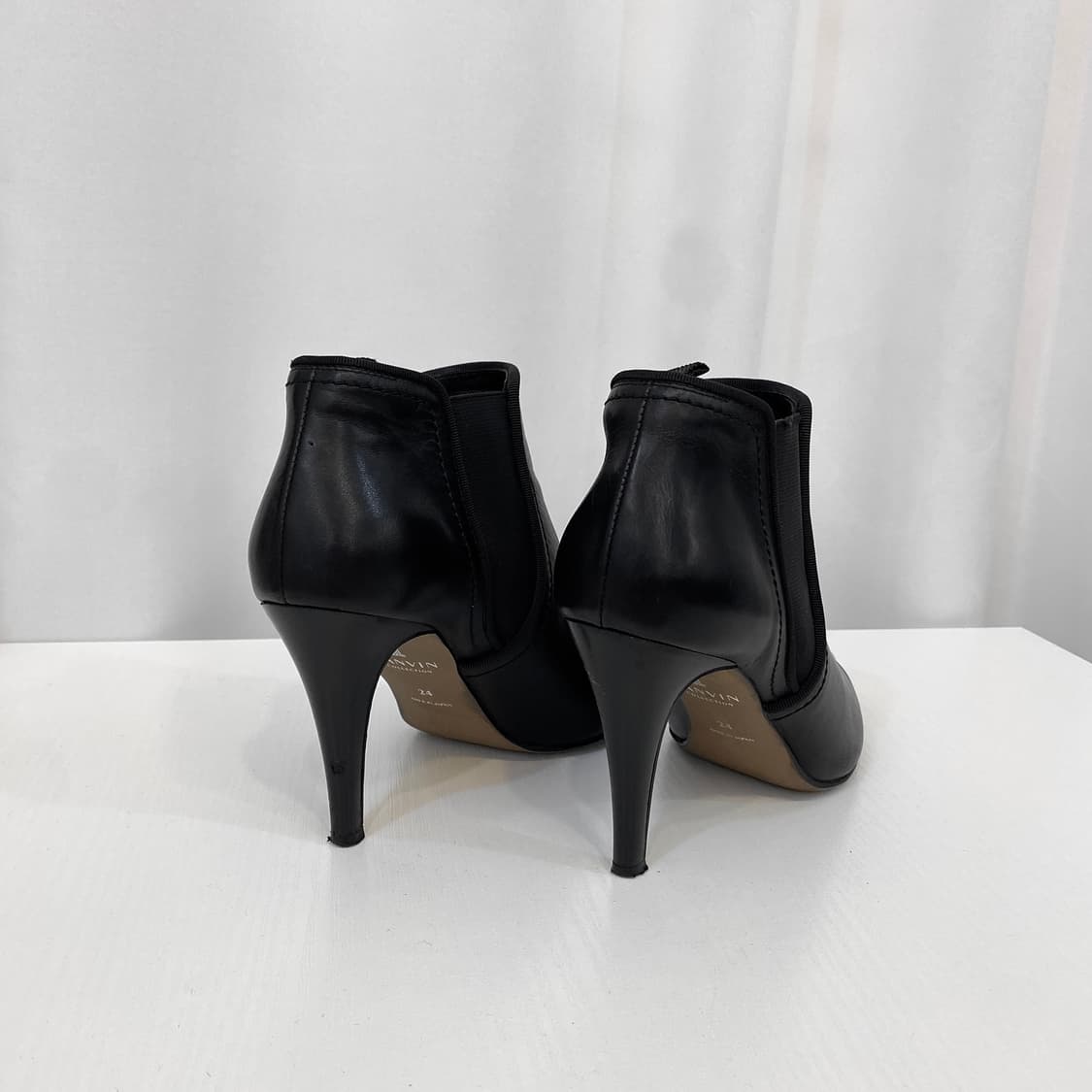 [240] 랑방 카프스킨 스틸레토 부티 힐 24 상품이미지5