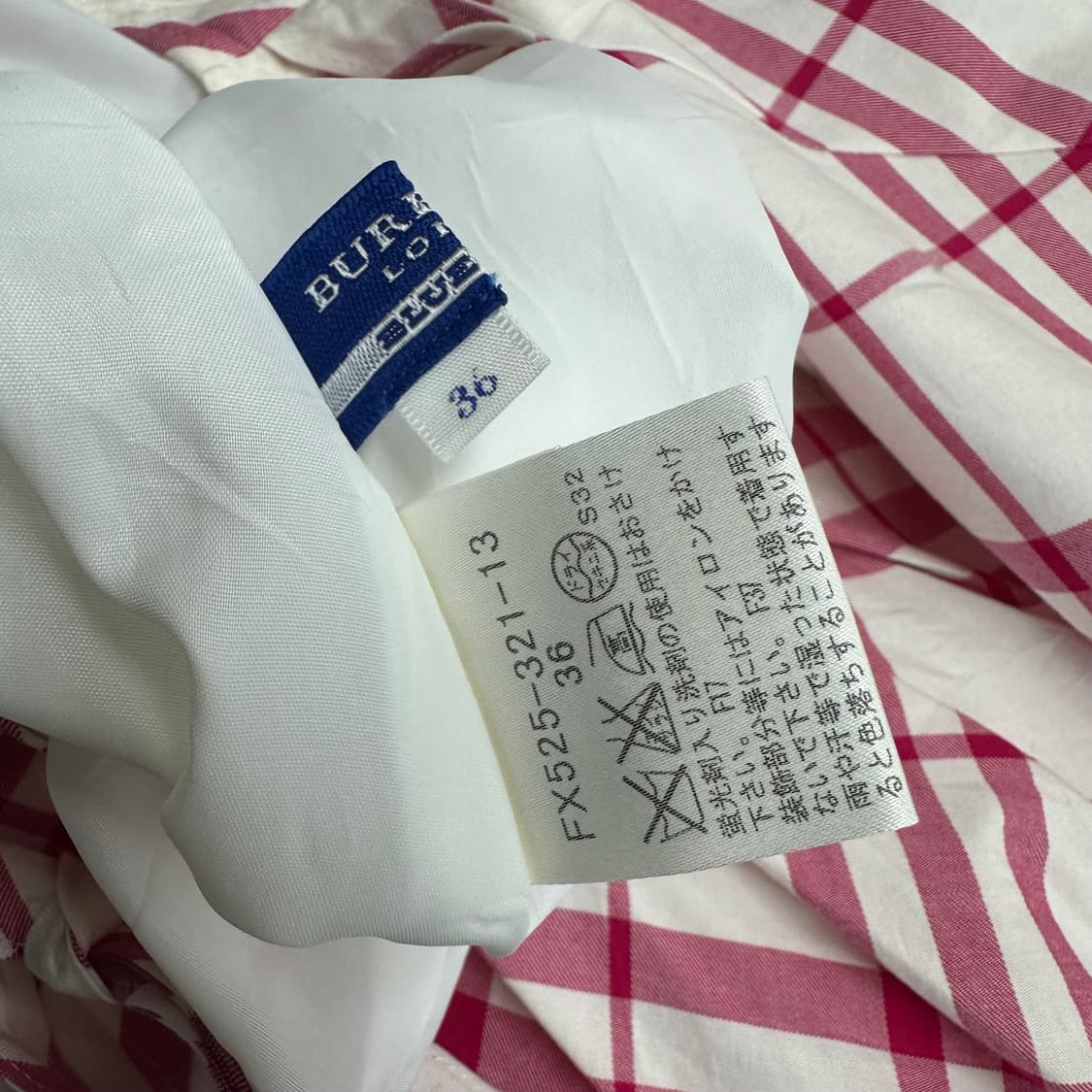 버버리 레드 체크 플레어 스커트 상품이미지7