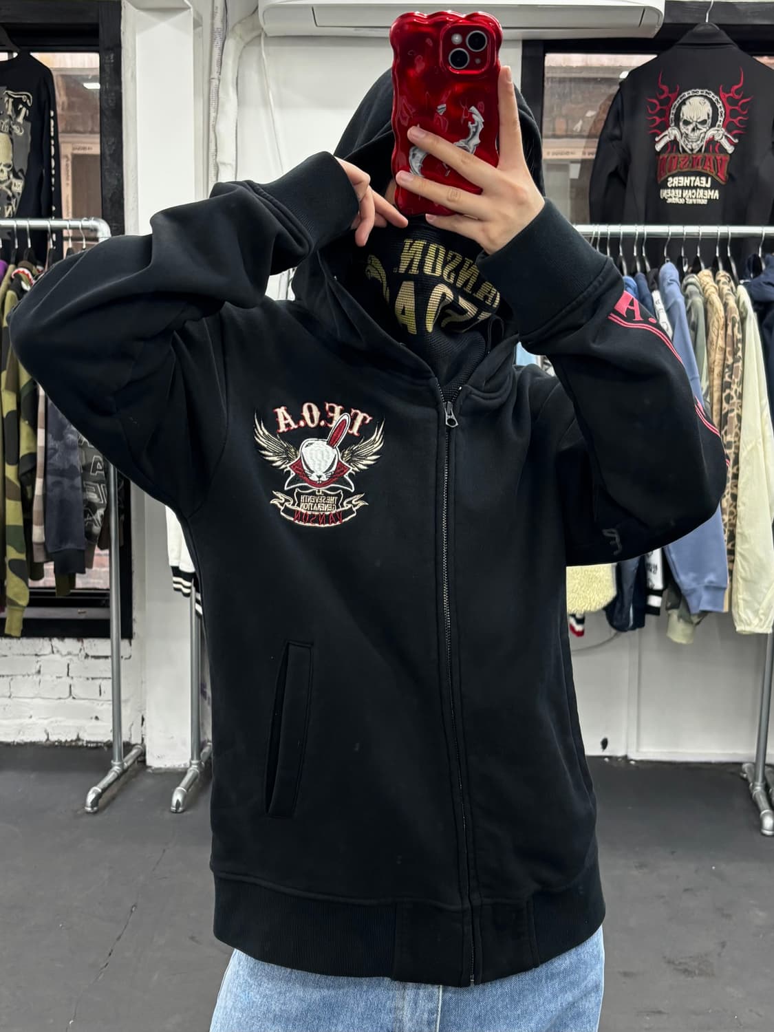 밴슨 레더 TFOA 후드집업 상품이미지2