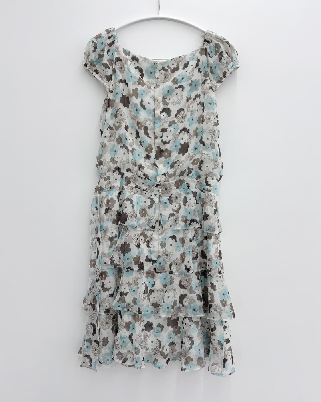 m's gracy민트 초코 플로럴 티어드 원피스 상품이미지6