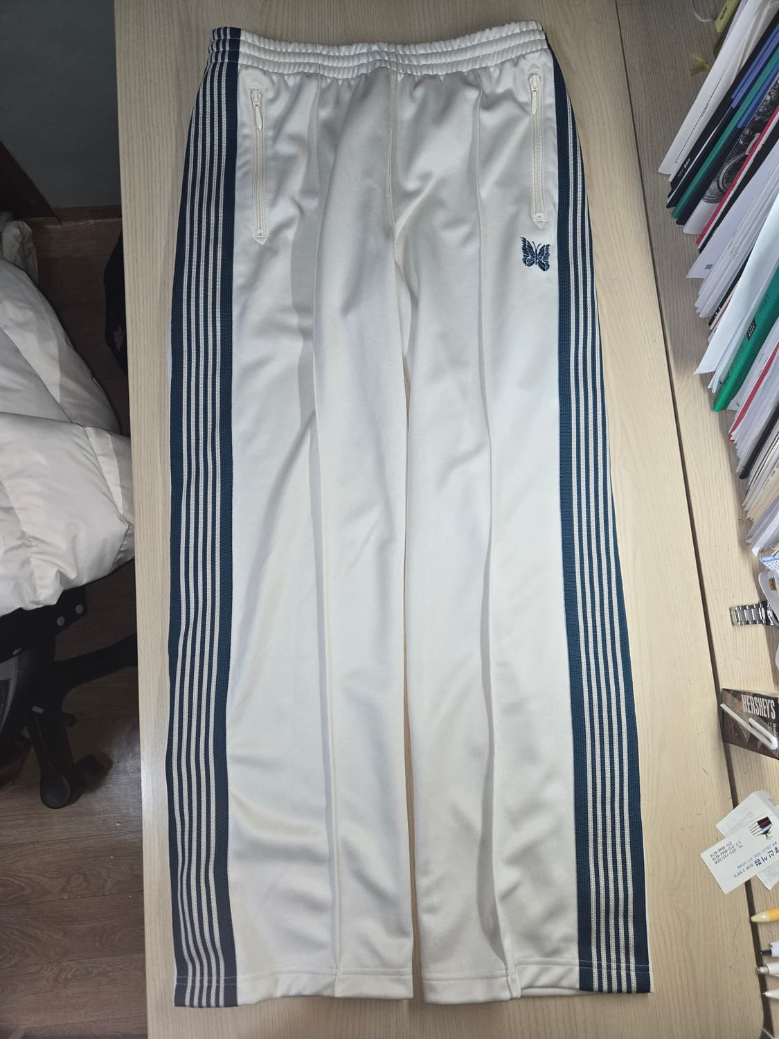 니들스 x LHP 트랙 팬츠 폴리 스무스 화이트 상품이미지1