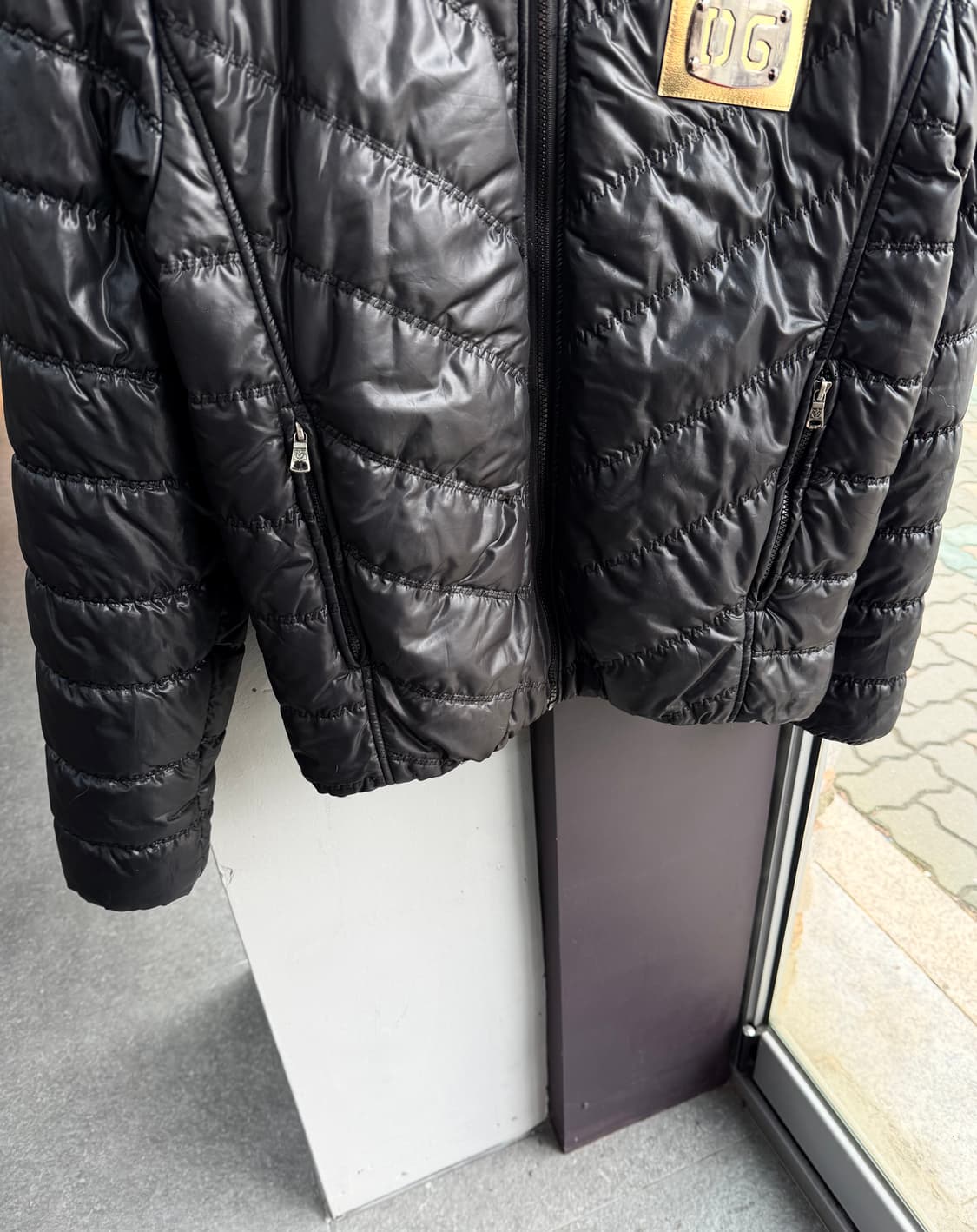 .L/ 돌체앤가바나 08AW DG 골드패치 퀄팅 패딩 상품이미지4