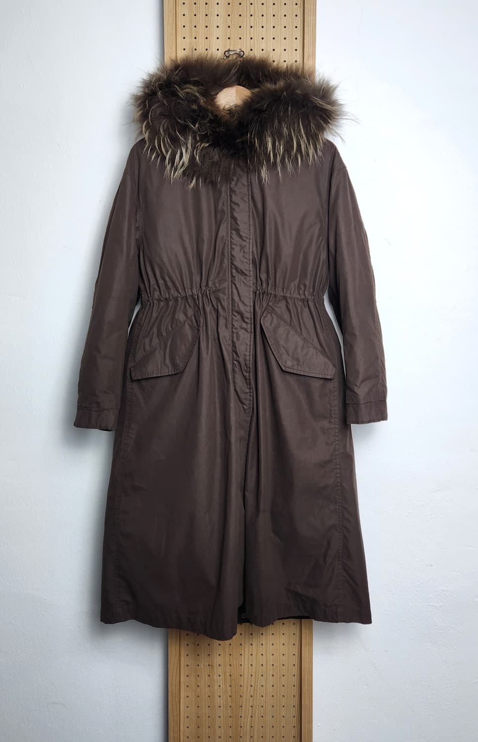 듀엘 폭스퍼 구스다운 야상 패딩 55 상품이미지1