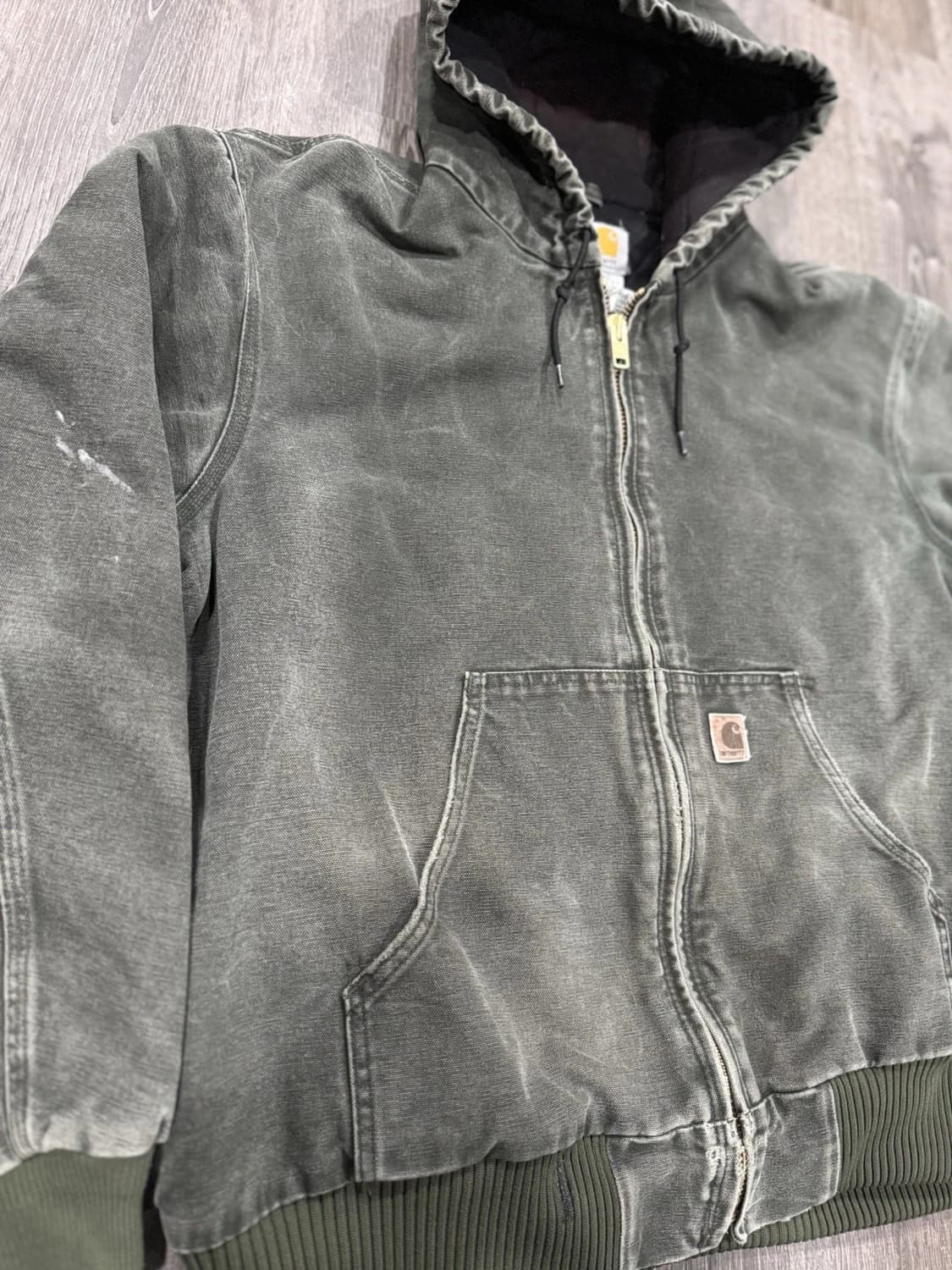 칼하트 J130 덕 액티브 자켓 모스그린 상품이미지2