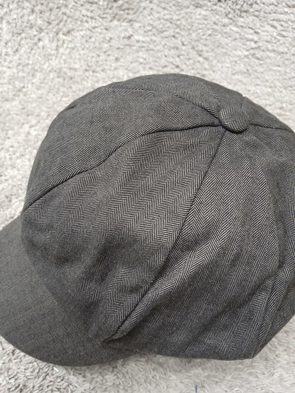 일본빈티지 헤링본 뉴스보이캡 모자 (그레이) 상품이미지3
