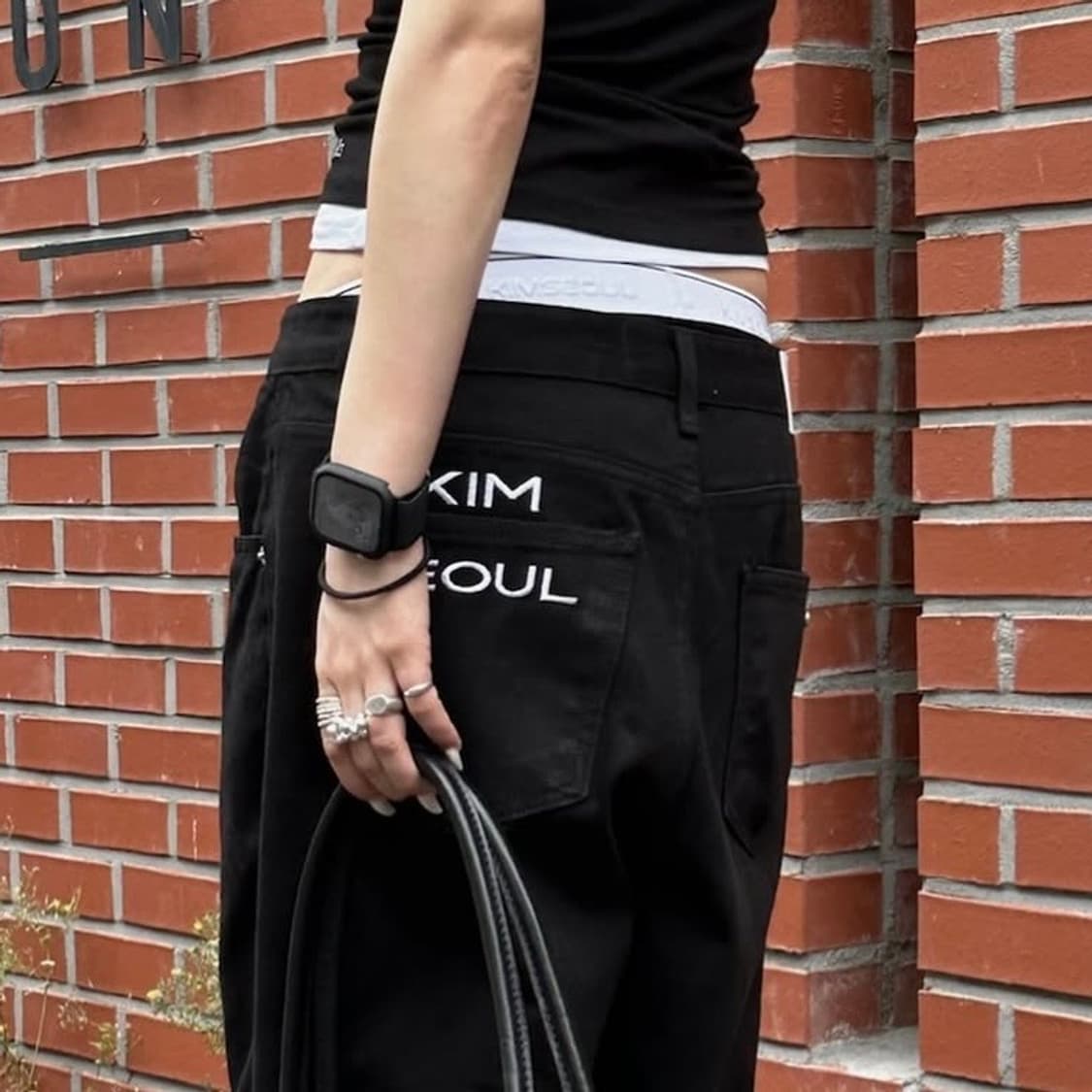 [새상품] 킴서울 024 LOGO BRIEFS BLACK (2사이즈) 상품이미지1