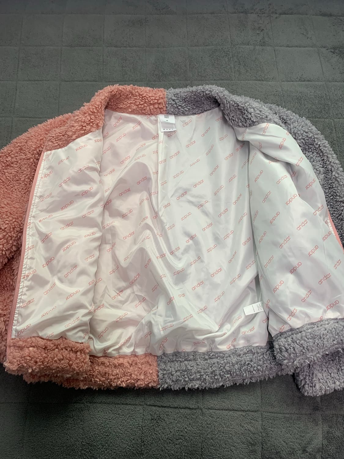 안다르 양털 덤블 집업 점퍼 상품이미지6