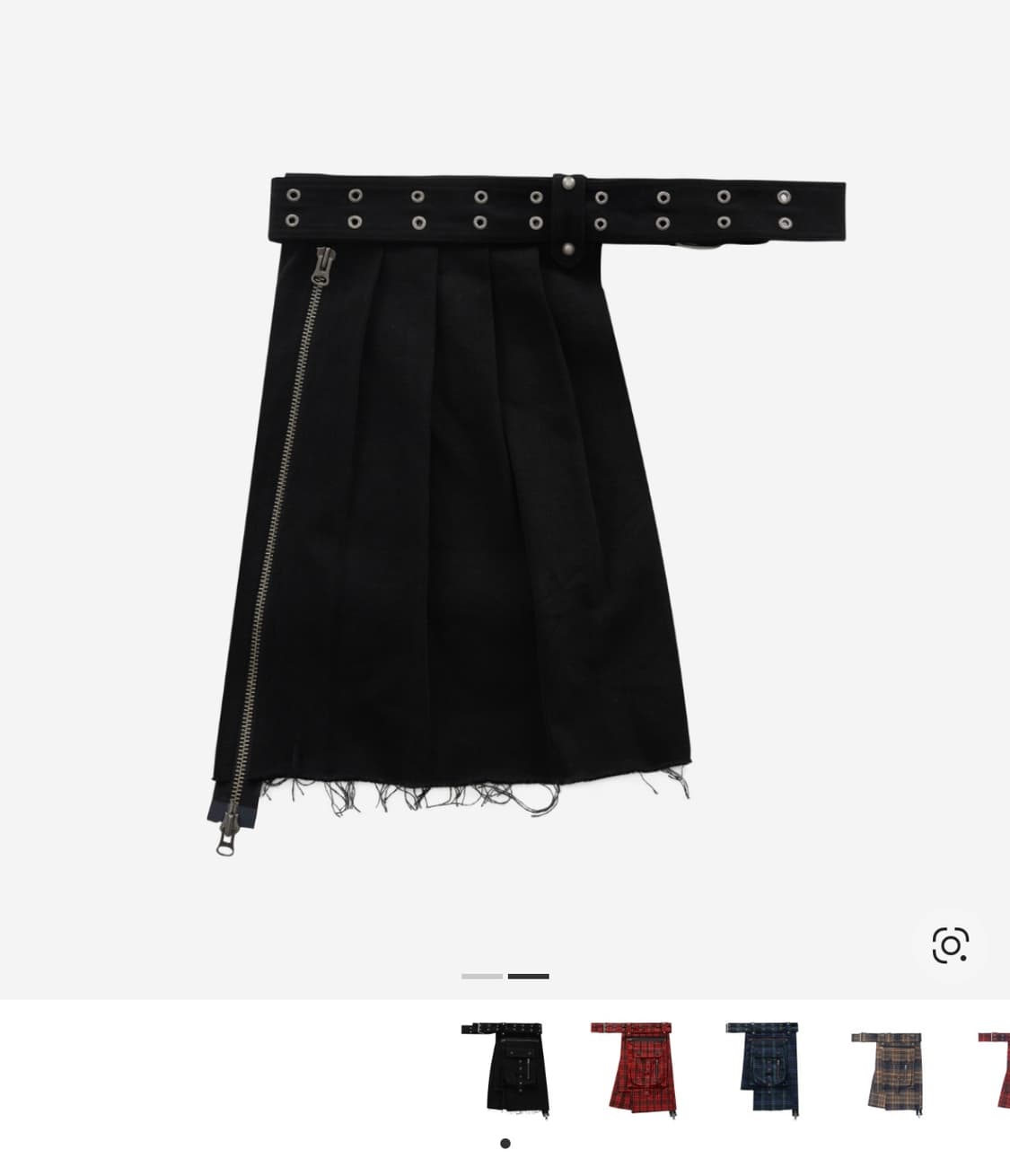 베이컨트 아카이브 바제스 레이어드 스커트 벨트 블랙 상품이미지2