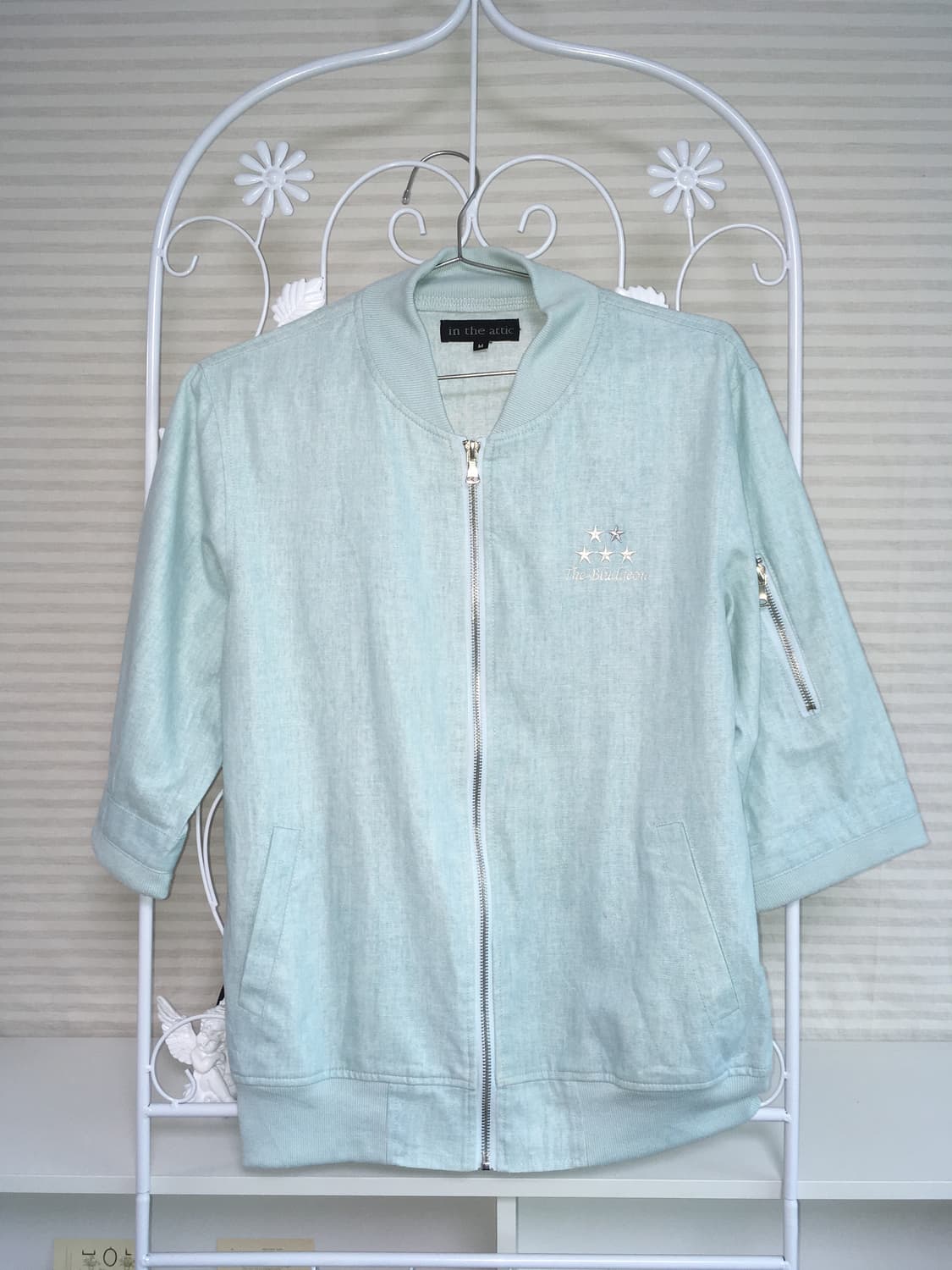 jpn vintage 스카이 블루 디테일 집업 y2k 스트릿 펑크 일본빈 상품이미지1