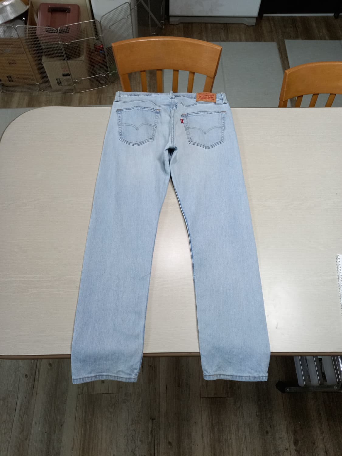 33 리바이스502 워싱스판 슬림일자 연청 33-458 상품이미지2